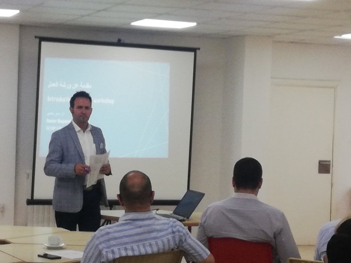 ResAmman's tweet photo. @samerbagaeen gives a brief introduction to the #GCAP Prioritization Workshop and the objectives of today's session https://t.co/ppveWGbAzW