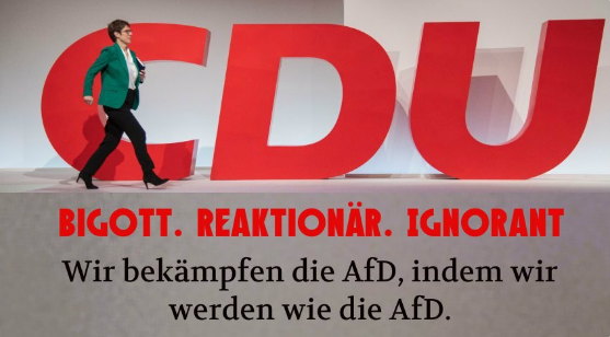 TomPetrofsky's tweet photo. @NietzelHH @akk Sieh mal einer an, der CDU-Troll der gegen die Ärzte hetzt weil sie #Rezo's Wahlhinweis ernst nehmen und verbreiten.
Bei der CDU geht mehr als Angst um wenn schon die zweite Reihe das verbale @akk-Sturmgewehr vor sich herträgt.
Wahlhilfe...#NieMehrCDU #annegate #NestleKlöckner https://t.co/Ty0wqePNtg