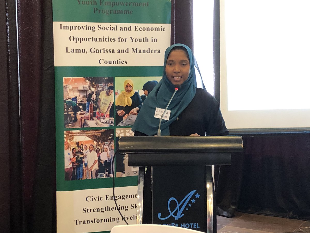 AKF_EA's tweet photo. “Through experiential learning we the youth have picked &amp; inculcated tolerance &amp; compassion &amp; believe it will help us address conflict prevention, peace building &amp; inevitably empower us to identify economic opportunities” @ammyner #EU4youth @AKF_UnitedK @EUinKenya @GWoodthinks https://t.co/JFEpSjUU8D