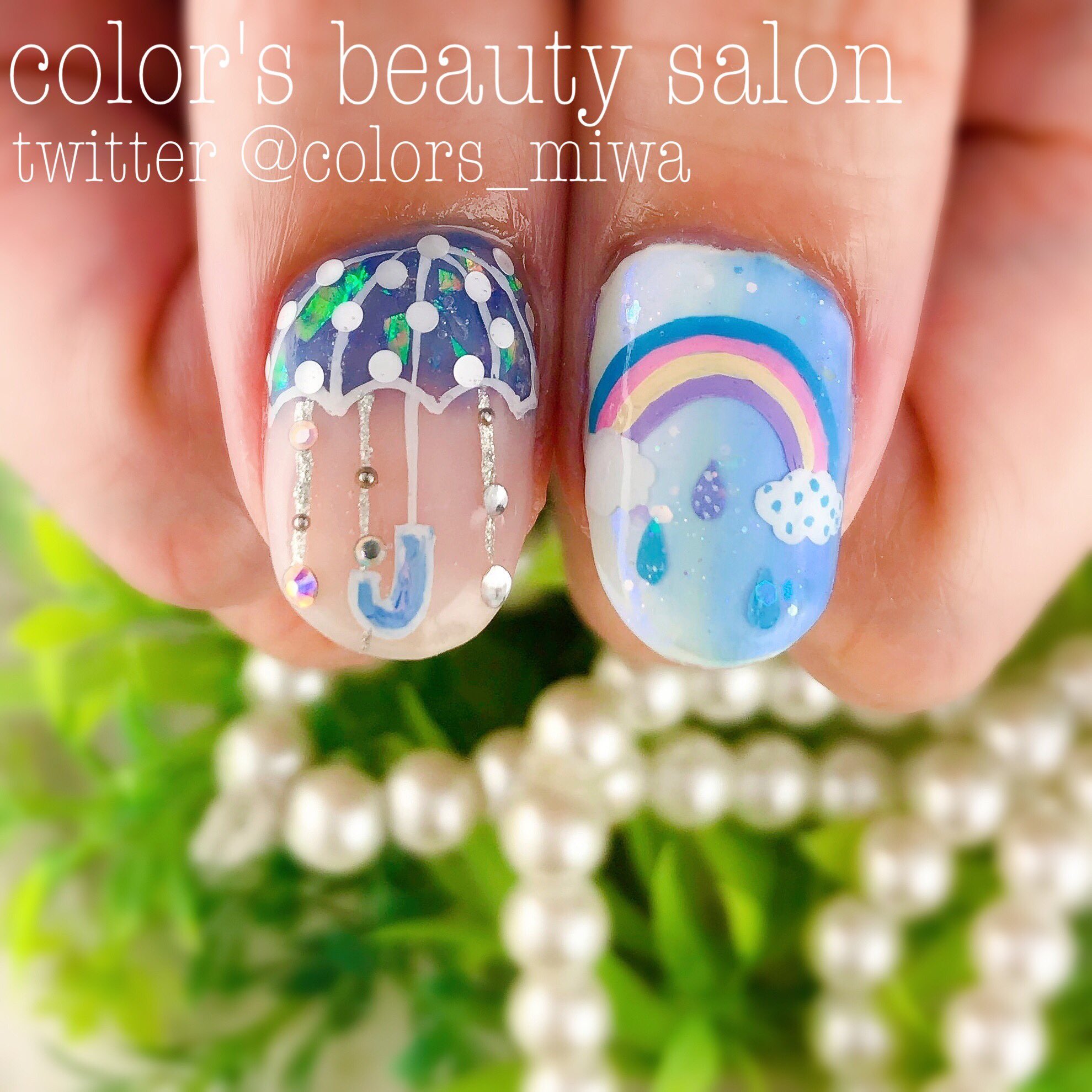Color Sタカハシミワ Al Twitter お客様オーダー 梅雨のキティちゃん痛ネイル 紫陽花や 蛙 カタツムリ 傘 雨の雫 虹 てるてる坊主とこの時期ならではのデザインでめちゃくちゃかわいいです 痛ネイル 梅雨ネイル 紫陽花ネイル T Co