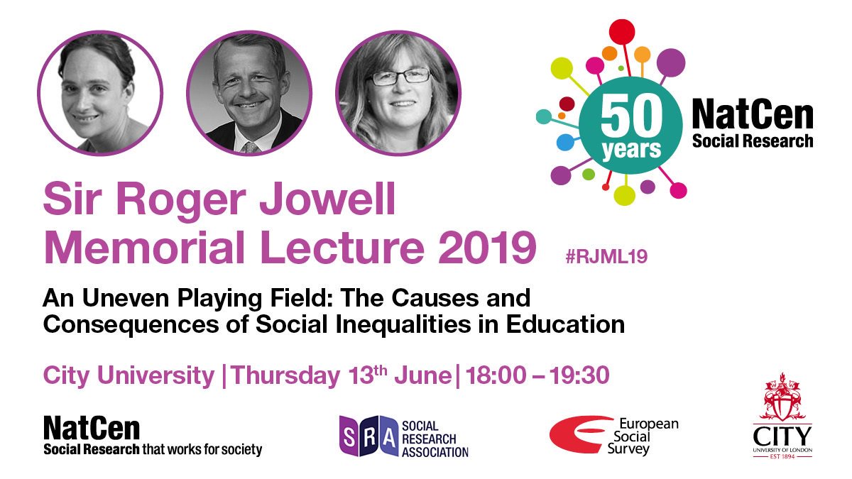 CLScohorts's tweet image. This Thursday, CLS Director @GoodmanAlissa will be presenting #MillenniumCohortStudy &amp;amp; #NationalChildDevelopmentStudy research on educational inequalities at the @NatCen @TheSRAOrg Sir Roger Jowell Memorial Lecture @CityUniLondon 🎟 BOOK NOW ow.ly/PrnY50ux9ry