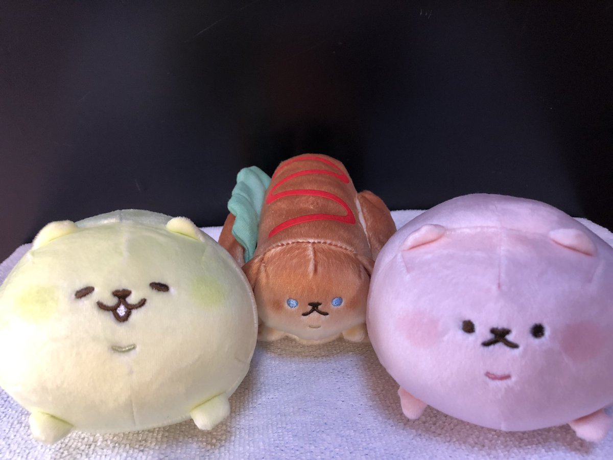 いーすとけんホットダックス ちぎりポメぬいぐるみ