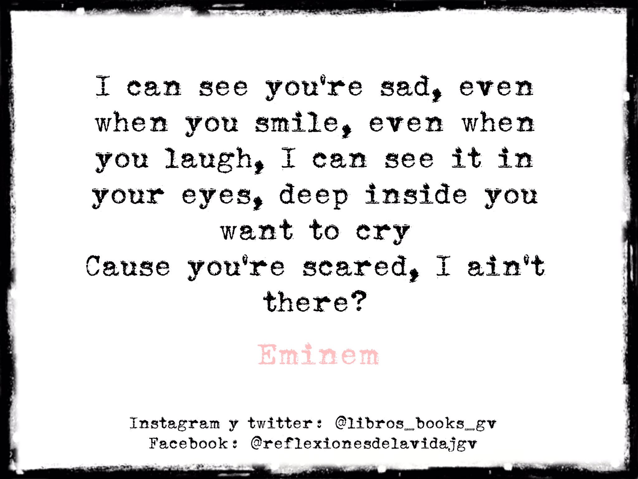 libros_books_gv on X: Part of the song “Mockingbird ” by @Eminem