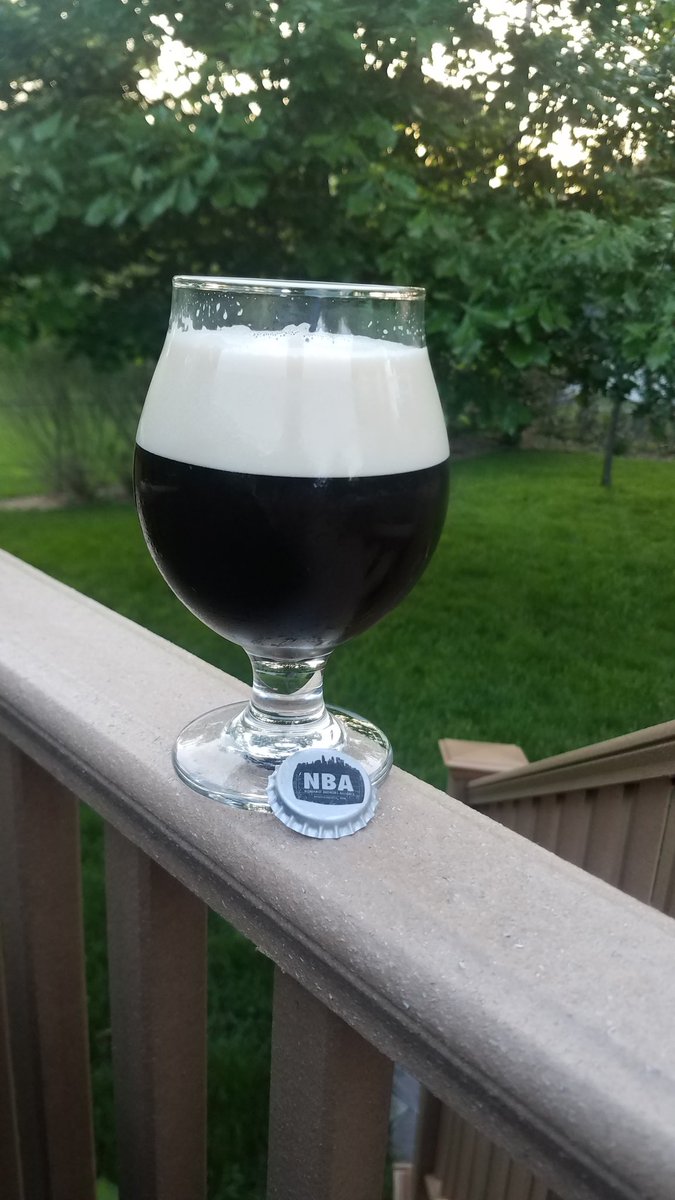Doesn't this Belgian Chocolate Stout on Nitro look divine? <a href="/NordeastBrewers/">Nordeast Brewers Alliance</a> Paul Mollema will have it on tap at #BrewForGood 2019. Pours black with dense white head. Notes of chocolate and coffee... perfect year round!