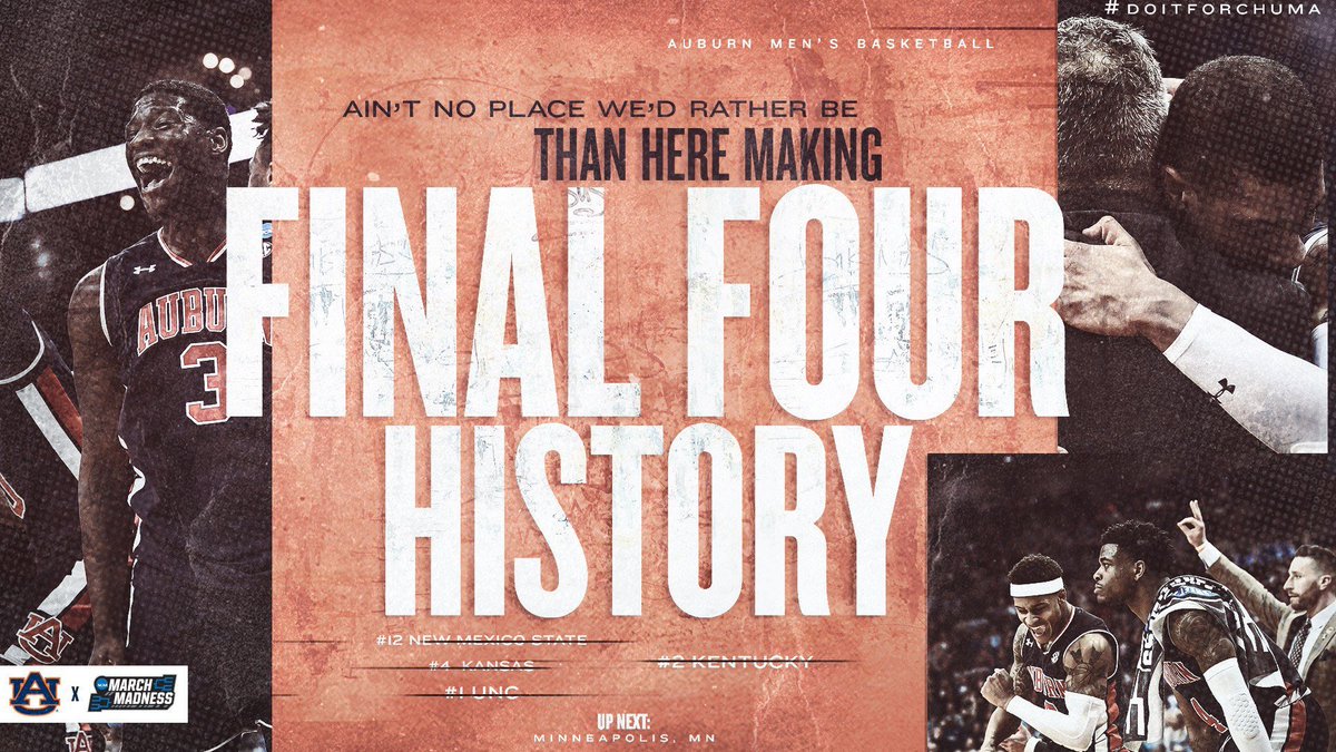 Shivampkt's tweet photo. There are 347 Div 1 programs, and our Auburn Tigers are the only ones that have went to or are going to *clears throat*:
- College World Series
- Final 4 
- Bowl game win
- Equestrian National Champs
- NCAAW tournament 
- Gymnastics Regional Final and Freshman National Champion https://t.co/2TPHfevHn1