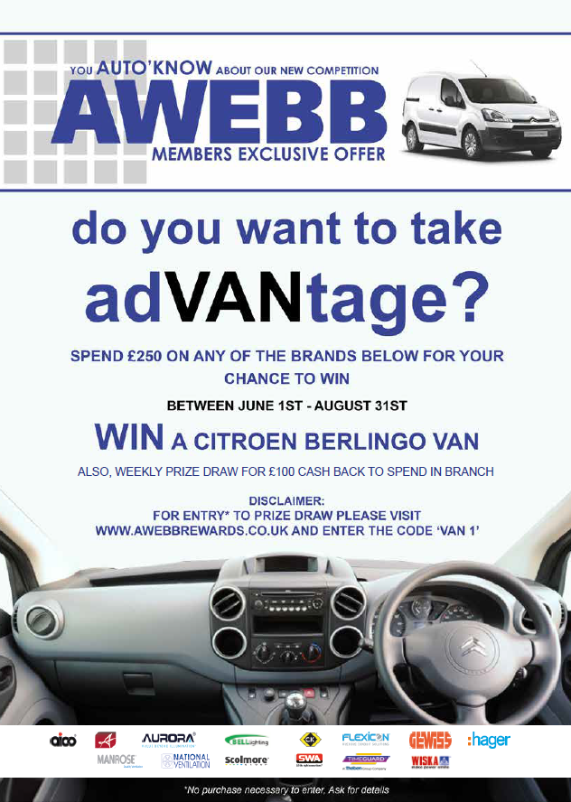 CEWholesaleLtd's tweet photo. Want to be in with a chance of #winning a Citroen Berlingo van? You can when you spend £250 on selected brands! Enter the competition here: https://t.co/1EXbHLJA0y @AWEBB_LTD T&Cs apply, see website for details #autoknow #competition #win #electrician https://t.co/jPbrtYxbpc