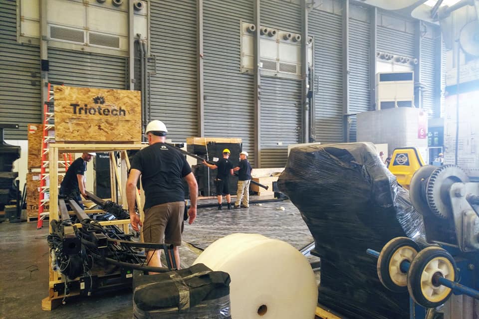 Triotech1's tweet photo. Our team is working hard to build an amazing booth at #IAAPAShanghai! Be ready to have fun! ๐คช Booth #1602 #triotech #creatorsoffun #shanghai #xddarkride #vrmaze #iaapa https://t.co/I6o3xYfgkp