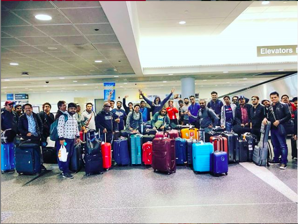 this is still not the entire troup.... #klosetomylife #chicago , we are coming soon. @iAmNehaKakkar shribalajientertainment 
Thank God. And the family that we have in each other in our troup.
#loveyouall #lifeofanartiste #bliss #godsgrace #travelstoke #SonuNigam #nehakakkar