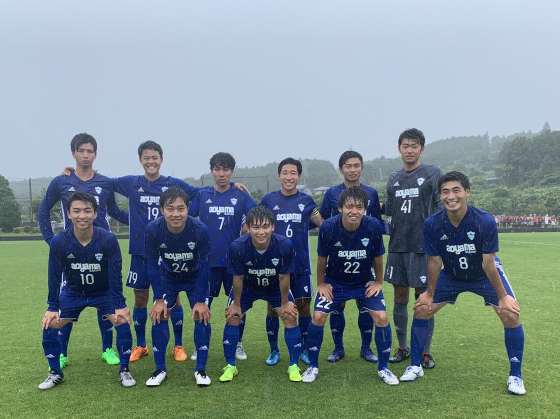 青山学院大学体育会サッカー部 アミノバイタルカップ19関東大学サッカートーナメント大会2回戦 Vs 駒澤大学 0 3 スタート 佐藤海 吉田 池庭 鈴 加倉井 佐藤凌 尾ノ上 小畑 久保田 渡貫 大竹将 リザーブ 北原 後藤田 高橋聡 西澤 吹野