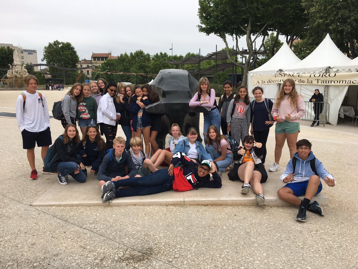 GCSLanguages's tweet photo. Arrived in Nîmes ready to visit L’Arènes de Nîmes and find out about its history #FrenchExchange2019 https://t.co/sEEMeQHssz