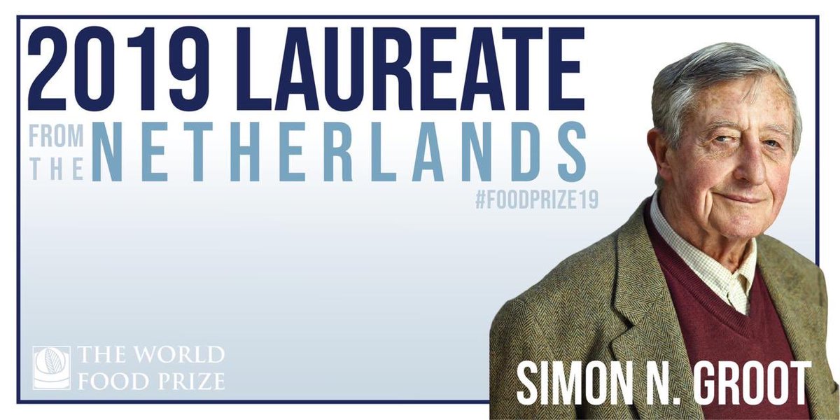 Congratulations to Simon N. Groot of the Netherlands 🇳🇱 for being awarded the prestigious <a href="/WorldFoodPrize/">World Food Prize Foundation</a> 2019! 

Over the past 40 years, innovations by Groot’s <a href="/eastwestseed/">East-West Seed</a> have benefitted 20 million farmers across 60 countries 🥔 🌽 🍅 

#FoodPrize19