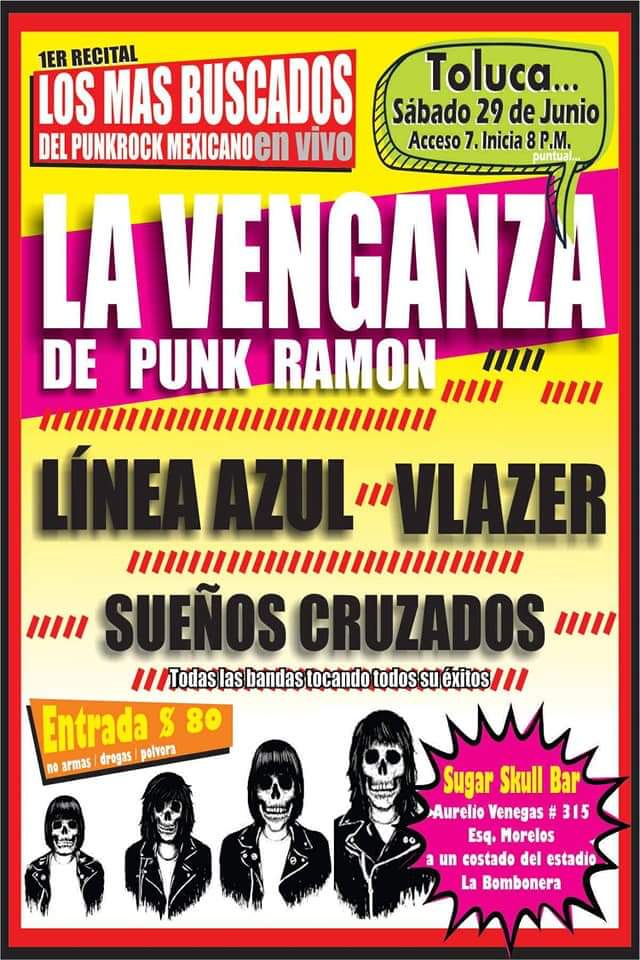 vlazerpunkrock's tweet photo. Nos vemos en alguno delos 3 shows pandilla! 😎 https://t.co/izwbMmGipj