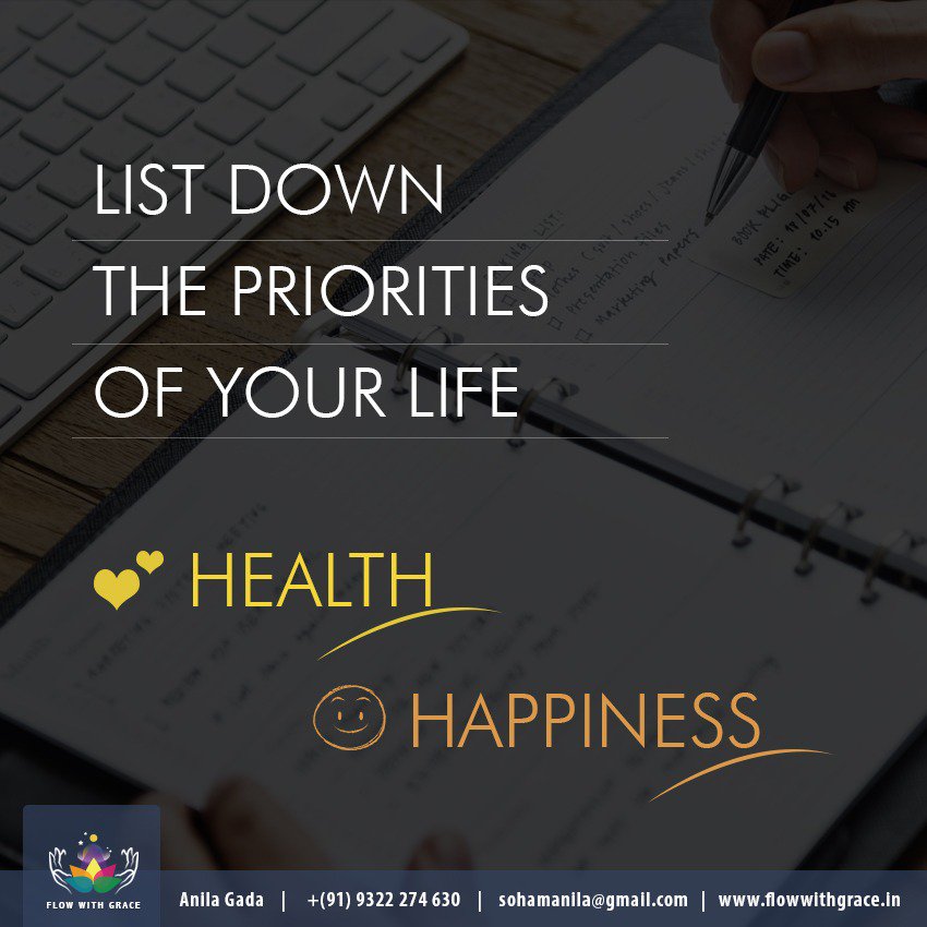 flowwithgrace's tweet photo. What are your Priorities???
Have you Listed them yet!

But make sure, Good Health &amp; Unconditional Happiness are the first 💞✨✨✨✨✨✨

Stay Blessed,
Anila

#Tuesdaythoughts #LifePriorities #GoodHealth #Happiness #PositiveAffirmations #livingdreams #fulfillingdreams #Miracles https://t.co/jEdIBJ59lo