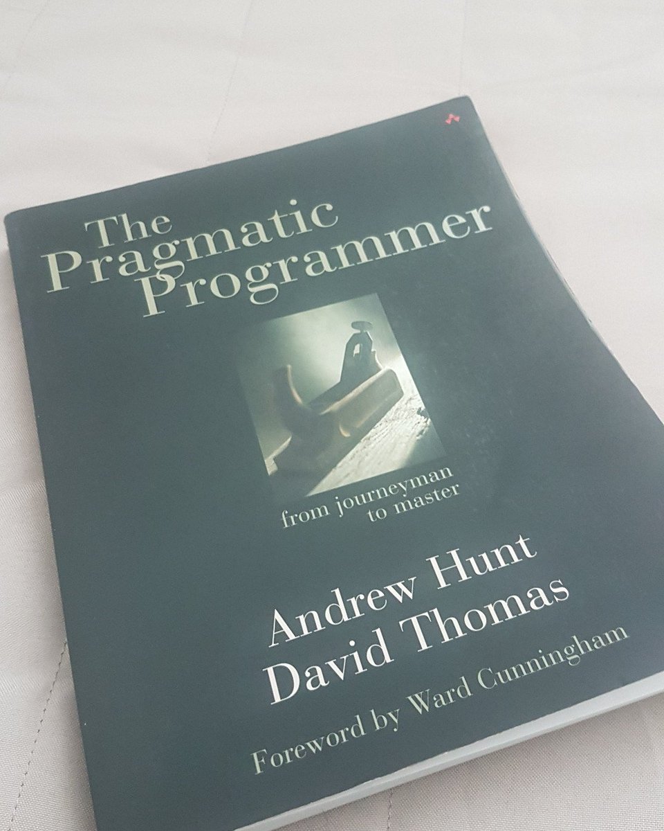 leNargiT's tweet image. Part 2: What is your must read to become a better programmer ? This one is more practical and I am waiting for the new version ow.ly/bpuZ50uzz8r @pragprog #pragmaticprogrammer
#betterprogrammer