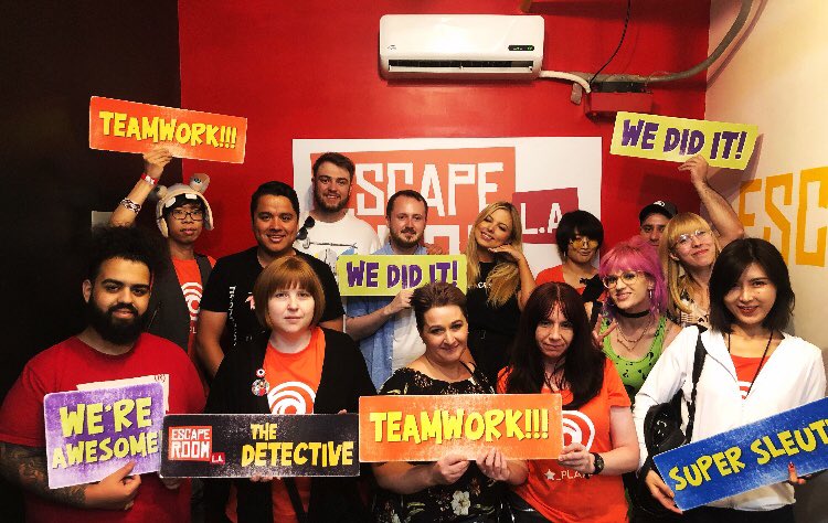CarbonMeister's tweet photo. Had so much fun today in the escape room with #UbisoftStarPlayers ! Tomorrow is gonna be even better 😍 show floor time https://t.co/oBSQn72pMD