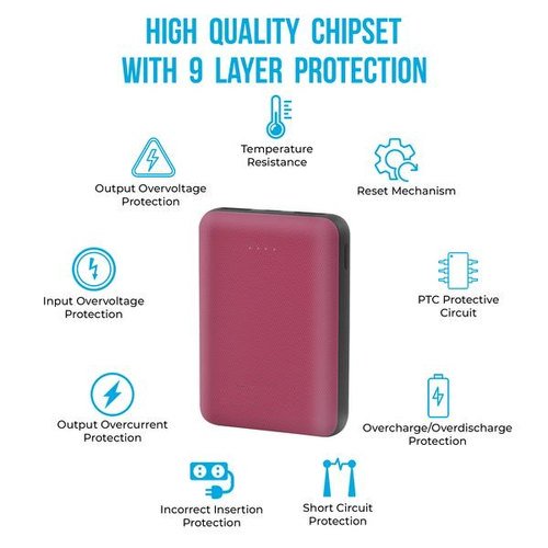 24shopingbazaar's tweet photo. Exclusive 10000MAH Pink Mini #Power #Bank
1.Led Indicator 
2. Over Current Protection and Over Voltage Protection
3. Short Circuit Protection
https://t.co/Tqw7SDywD2 from Incorrect Insertion.
5. Higher Efficiency Above 85%

Visit> https://t.co/dJd35q54nt
#Online #Buy #Powerbank https://t.co/PvtLSKeiE3