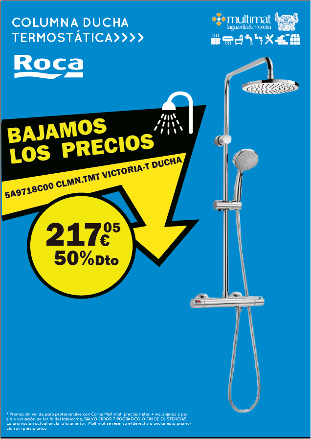 Multimat_LM's tweet photo. Super oferta  columna victoria termostática  al 50% DTO solo en https://t.co/rgPzhrJoej https://t.co/A23CZz184B