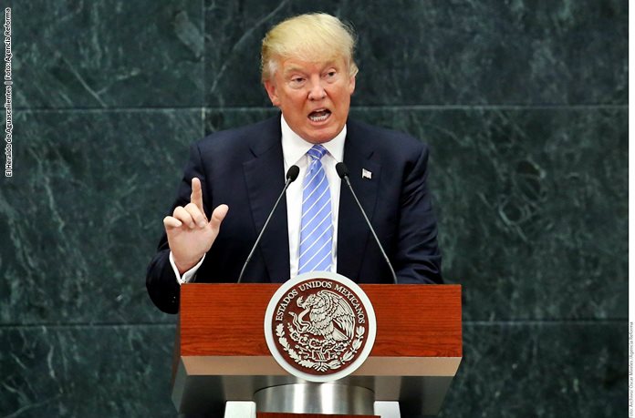Trump is upset due to the denial about an agreement with Mexico.