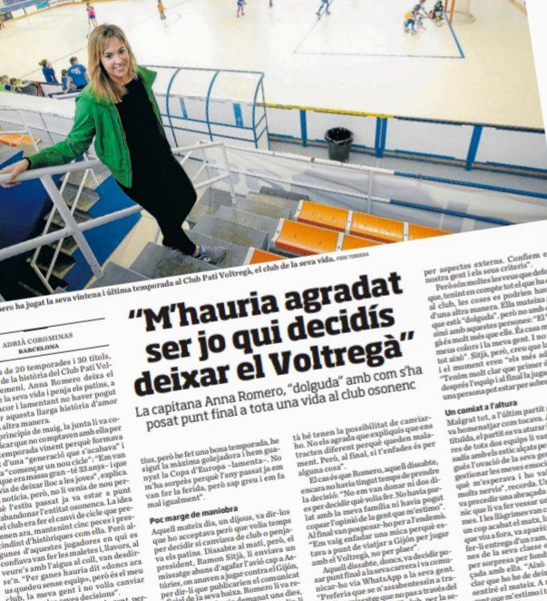 🏑 Després de 20 anys i 30 títols, tots els de la història del <a href="/VoltregaFemeni/">Voltregà femení</a>, <a href="/AnnaRomero7/">AnNa Romero Arola</a> penja els patins a contracor

✍ "M'hauria agradat ser jo qui decidís deixar el <a href="/CPVoltrega/">Club Patí Voltregà-Movento Stern</a>"

📲 Els detalls del seu comiat, a l'<a href="/ARAesports/">ARA Esports</a>: ara.cat/esports/mes_es…