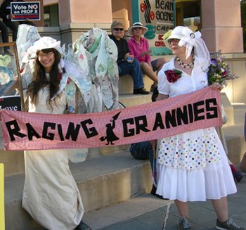 The Raging Grannies defy just about every stereotype our culture has about older women. #lgbtsenior #curvemag #raginggrannies bit.ly/2WuJtoS