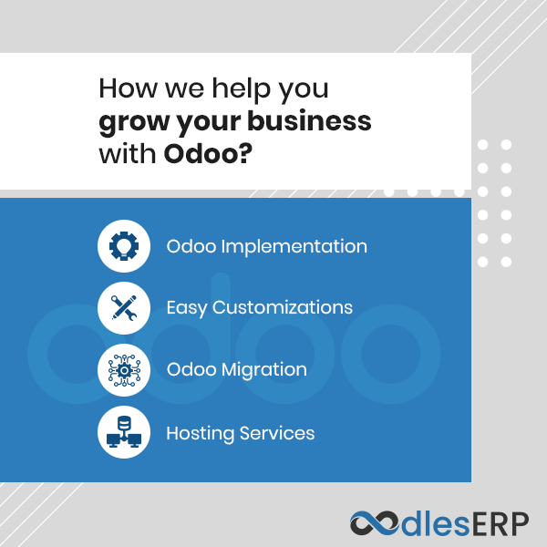 OodlesErp's tweet image. Role &amp;amp; Importance of Odoo Development Services

Just a click away to know about the role of #Odoodevelopmentservices to enhance business productivity in the best possible manner.
Visit: bit.ly/2VJTQZL

#odooservices #odoodevelopment #odooapplication #softwaredevelopment