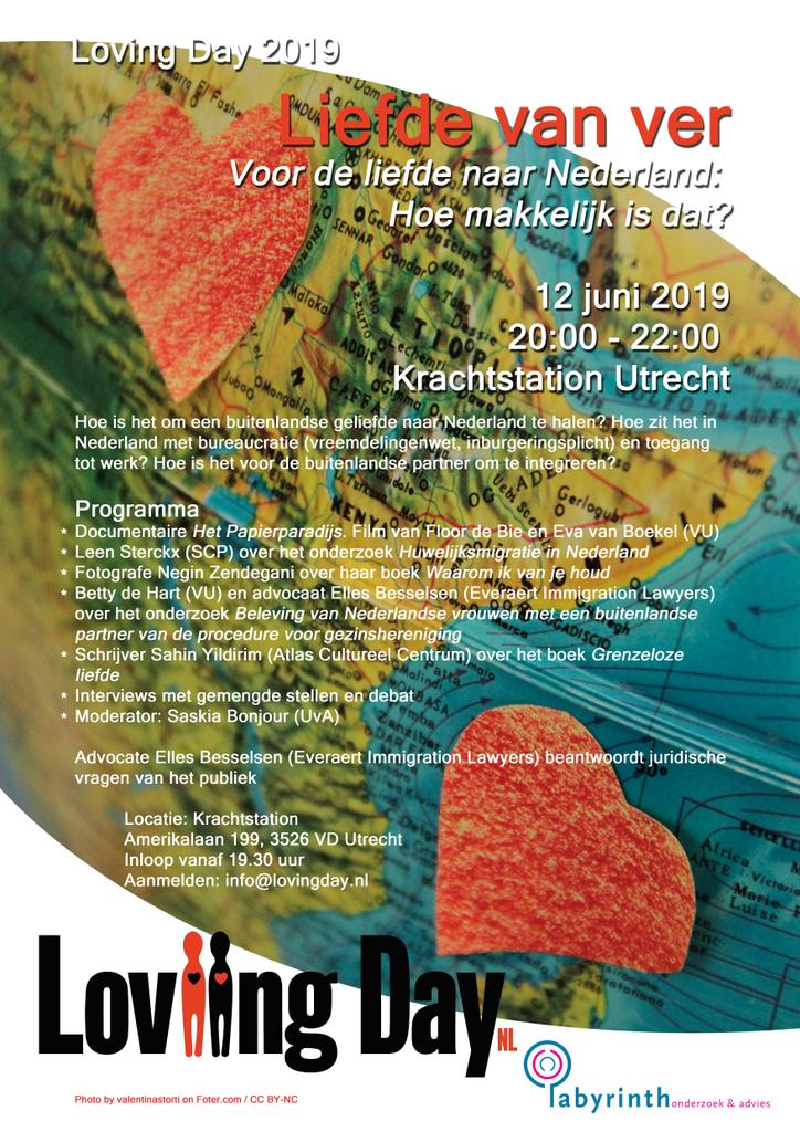LovingdayNL's tweet photo. Morgen #Lovingday! Liefde van ver. Voor de liefde naar Nederland. Hoe makkelijk is dat? Film presentaties en de at morgen in Utrecht. Lovingday nl https://t.co/M2QLqhJSTF
