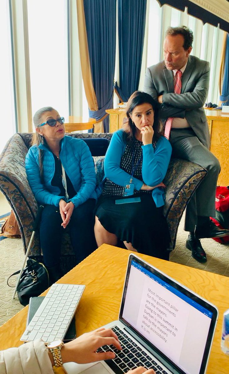 EnablingCities's tweet image. Maria Soledad-Cisternas, UN Special Envoy on #Accessibility and Disability endorsed the Global Compact on Inclusive &amp;amp; Accessible Cities  and it's @Cities4All campaign. This Global Compact is important to Mayors. The Compact is not just for people with disabilities, it is for all.