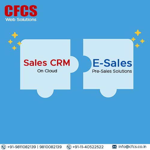 CFCS offers E-Sales integrated CRM Software for PRE Sales
 #SalesCRMSoftware, #ESalesCRMSoftware, #SalesCRMSoftwareServices