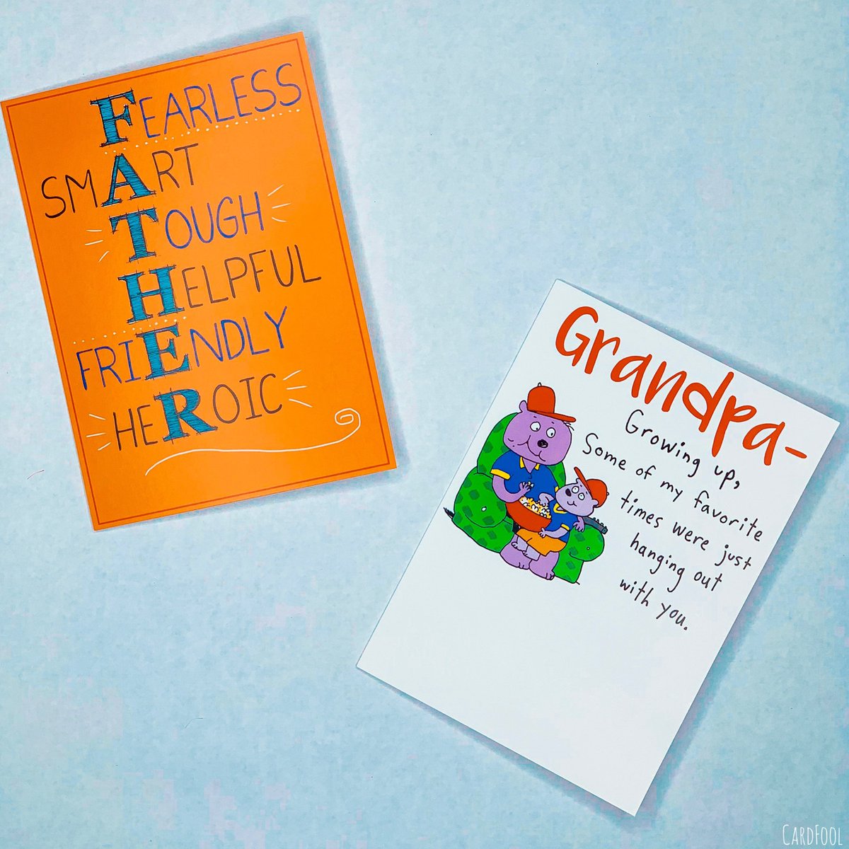 CardFool's tweet photo. #FathersDay is coming! Order #Dad and #Grandpa a card before itβs too late! #linkinbio #makeitfunny #makeitthoughtful #dadjokes #thanksdad https://t.co/BQSh2hHCpi https://t.co/9MoGlRtRCg