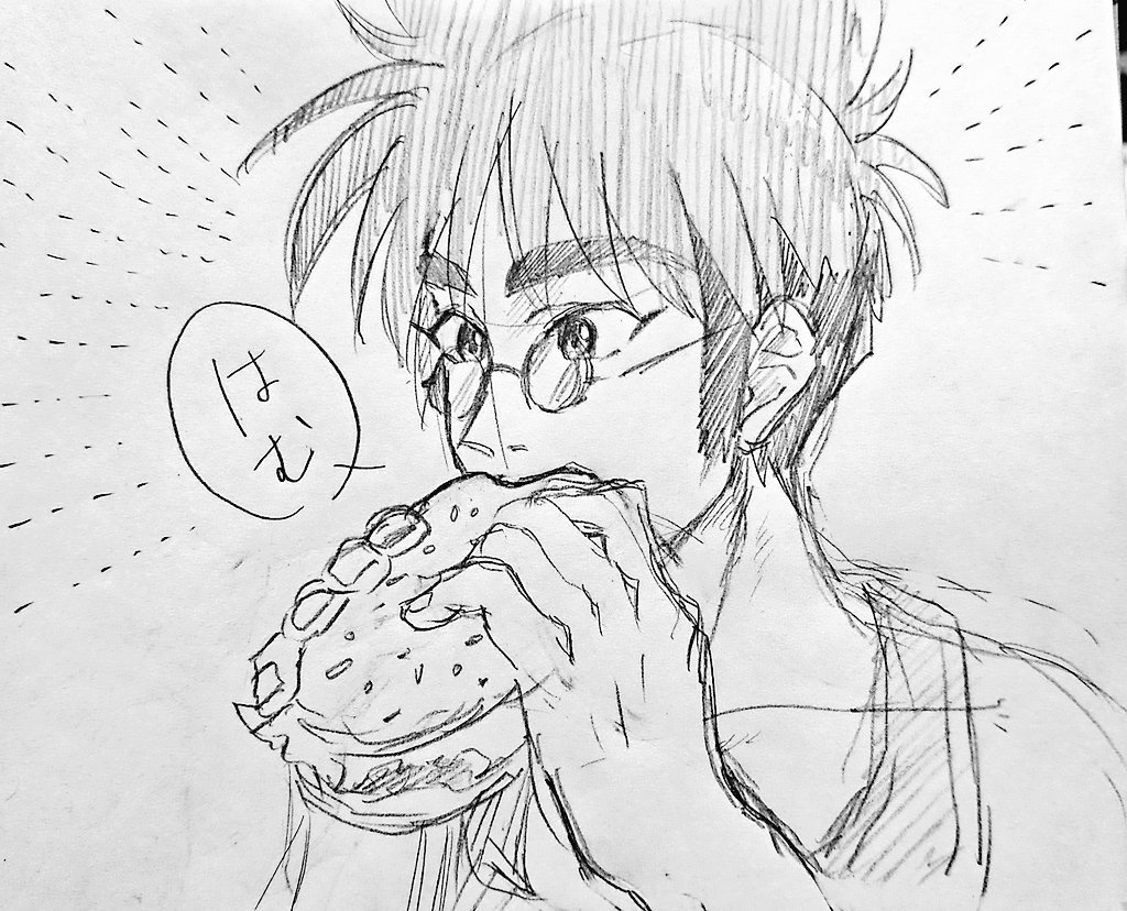 TLが辛いバーガーのお話で盛り上がっていたので勝手に熱気さんに食べてもらいました………🔥 