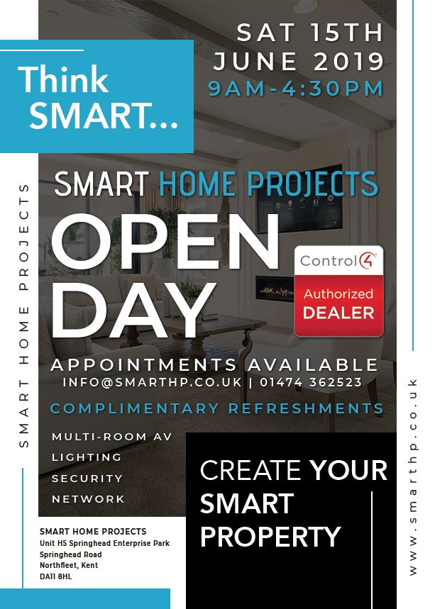 SmartComPros's tweet image. Smart Home Projects Open Day - This Saturday 15th June - mailchi.mp/7a636e68278c/s…