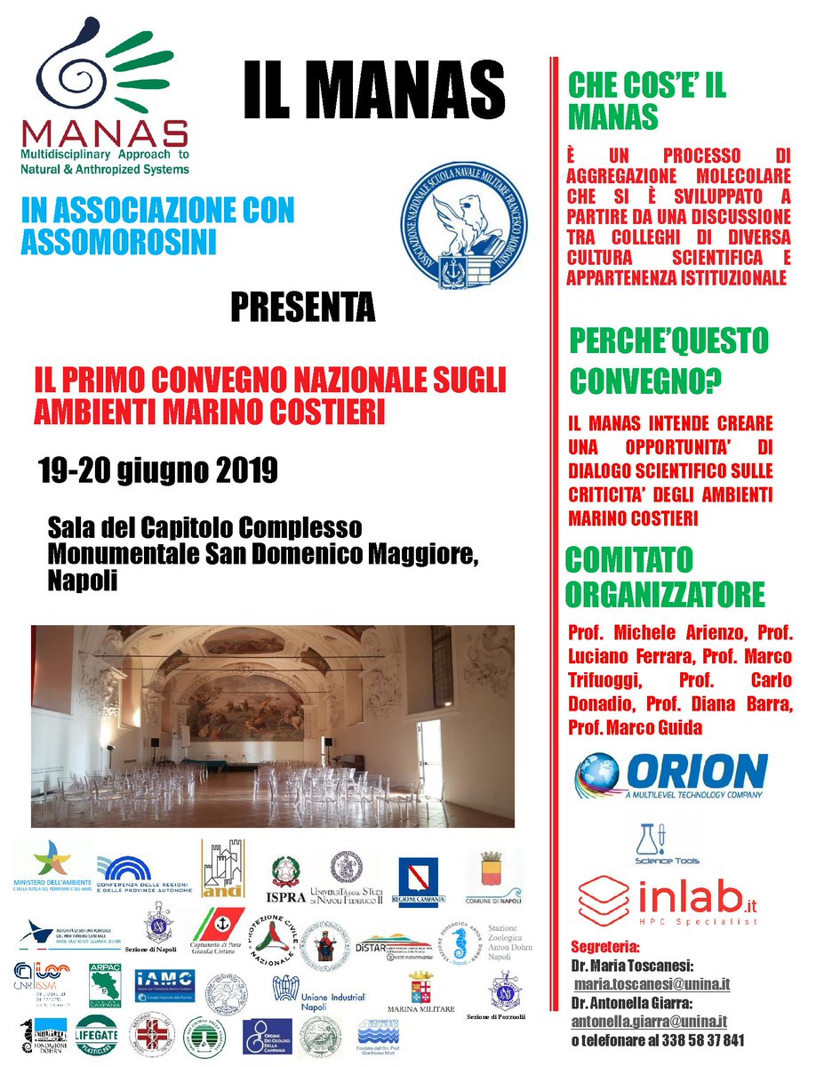 MANAS, Multidisciplinary Approach to Natural and Anthropized Systems (Napoli, 19-20 giugno 2019)