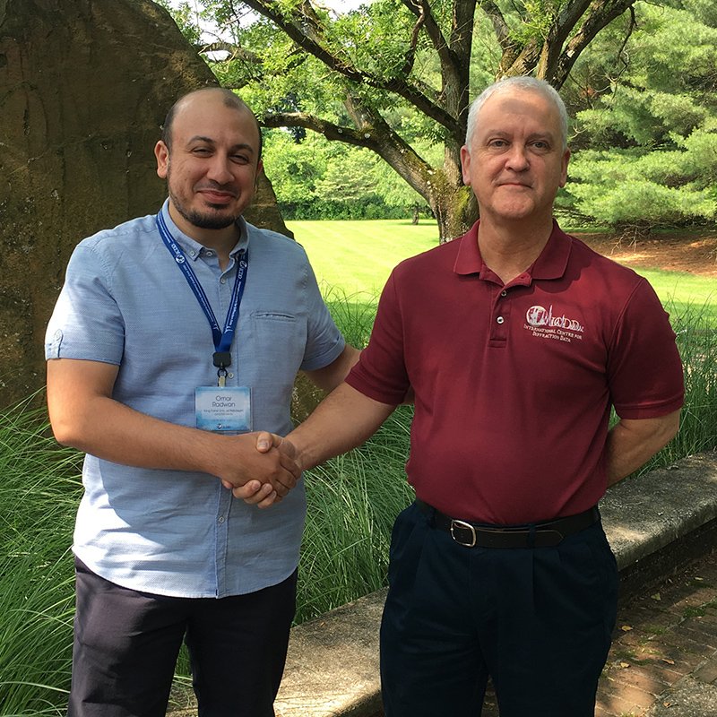 icddicdd's tweet image. Congratulations! Omar Radwan recieved the XRD I Clinic tuition waiver (seen here with Executive Director Tom Blanton). See how to apply for a tuition waiver for the ICDD Rietveld Refinement &amp;amp; Indexing Clinic

23-27 September 2019 - Deadline is 12 August 2019 #powderdiffraction