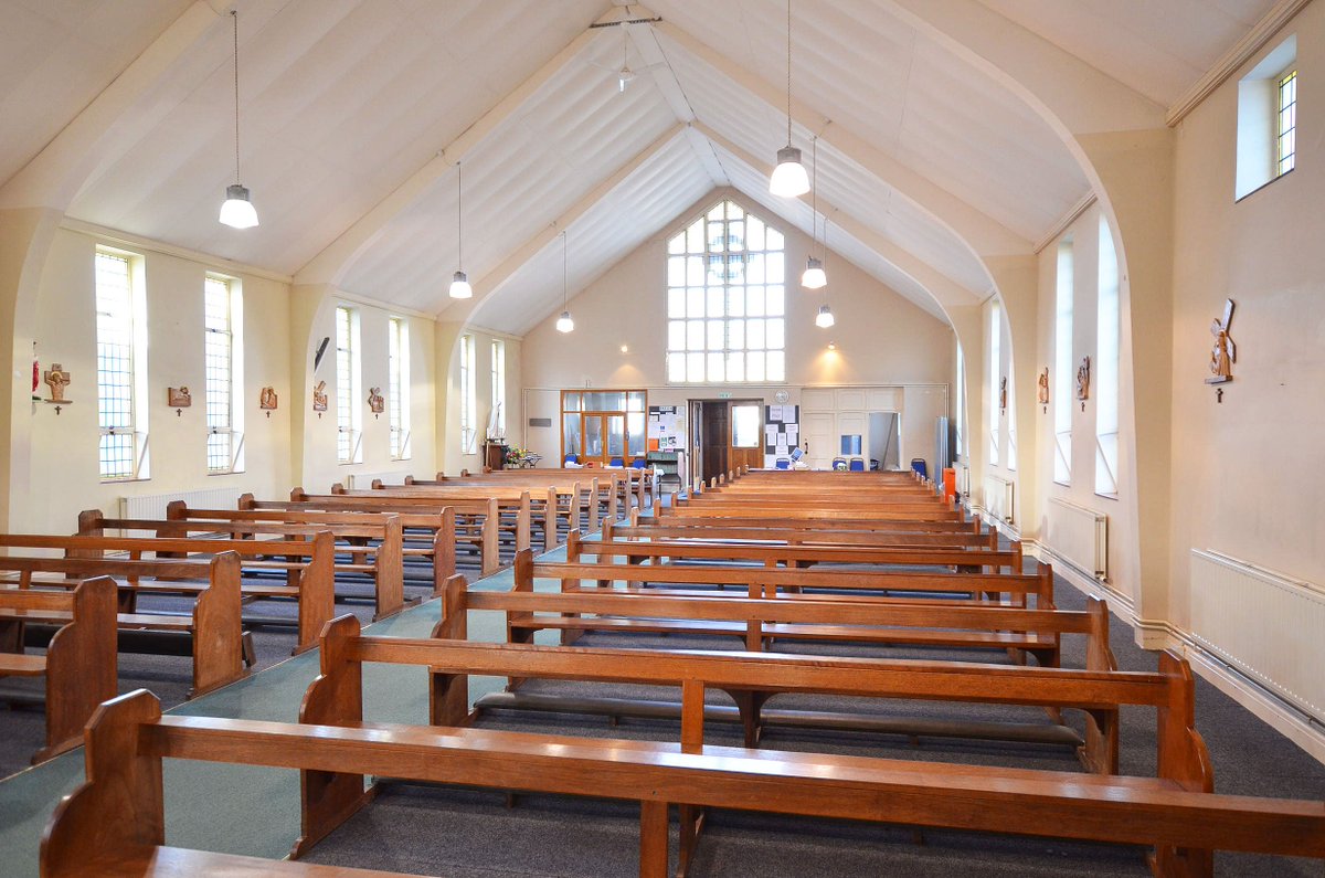 The Church of the Holy Family in Plymouth was built in 1955. It is not vast in scale, but the interior was notably designed by renowned international architect Louis de Soissons and Partners. #churchrenovation #plymoutharchitects #churchinterior