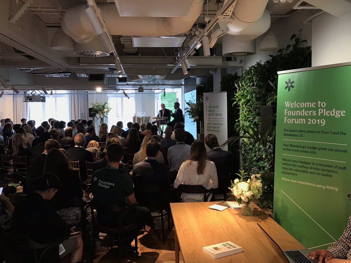 New visions for the future of philanthropy <a href="/FoundersPledge/">Founders Pledge</a> Forum 2019 #FPF19 Respect to the team at FP for making positive impact a reality!