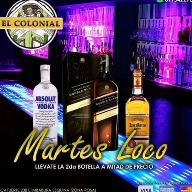 AntiVC_VC's tweet photo. @elcolonialbar - Te presentamos nuestra cartera de productos parte 1 Colonial Bar
Estamos en Rocafuerte E Imbabura
Atrás del Hotel Ramada.
Reservaciones 0995422783 0967746535
#ColonialBar #Bares #Guayaquil #samborondón #urdesa #farras #lamejorfarradegu… https://t.co/PZ0vMycLul https://t.co/jv9N3qtZSI
