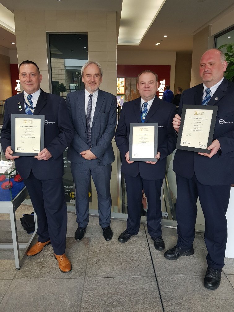 Westgrove_Group's tweet photo. Well done to the guys @RopewalkShoppin and @HaymarketLeics Regional Winners for The Midlands for the @thebsia Security Industry Awards #winners #amazing 🤩🤩🤩 Best Use of Tech, Outstanding Act and Service to the Customer https://t.co/pNTorNNM2l
