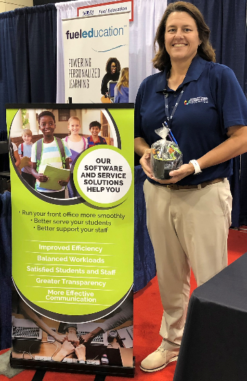 sherriheadrick's tweet photo. Congrats to our door prize winner Dr. Pam Rush (@PamLRush) from @JEFCOED.  Thanks for stopping by our @LEANFrogDigital @ByronsLEAN booth at #clasconv19.  @clasleaders @Othell https://t.co/N9sfkfWFTy