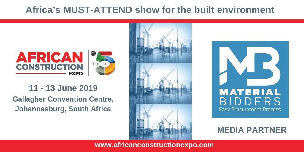 MaterialBidders's tweet photo. The African Construction Expo and Totally Concrete Expo is OPEN! Doors are open till 18:00 today.
Register onsite for free entry.
-----
#MaterialBidders #Egypt #Cairo #construction #buildingmaterials #southafrica #africa #johansberg #AfricanConstructionExpo #TotallyConcrete https://t.co/K2cCszSqtK