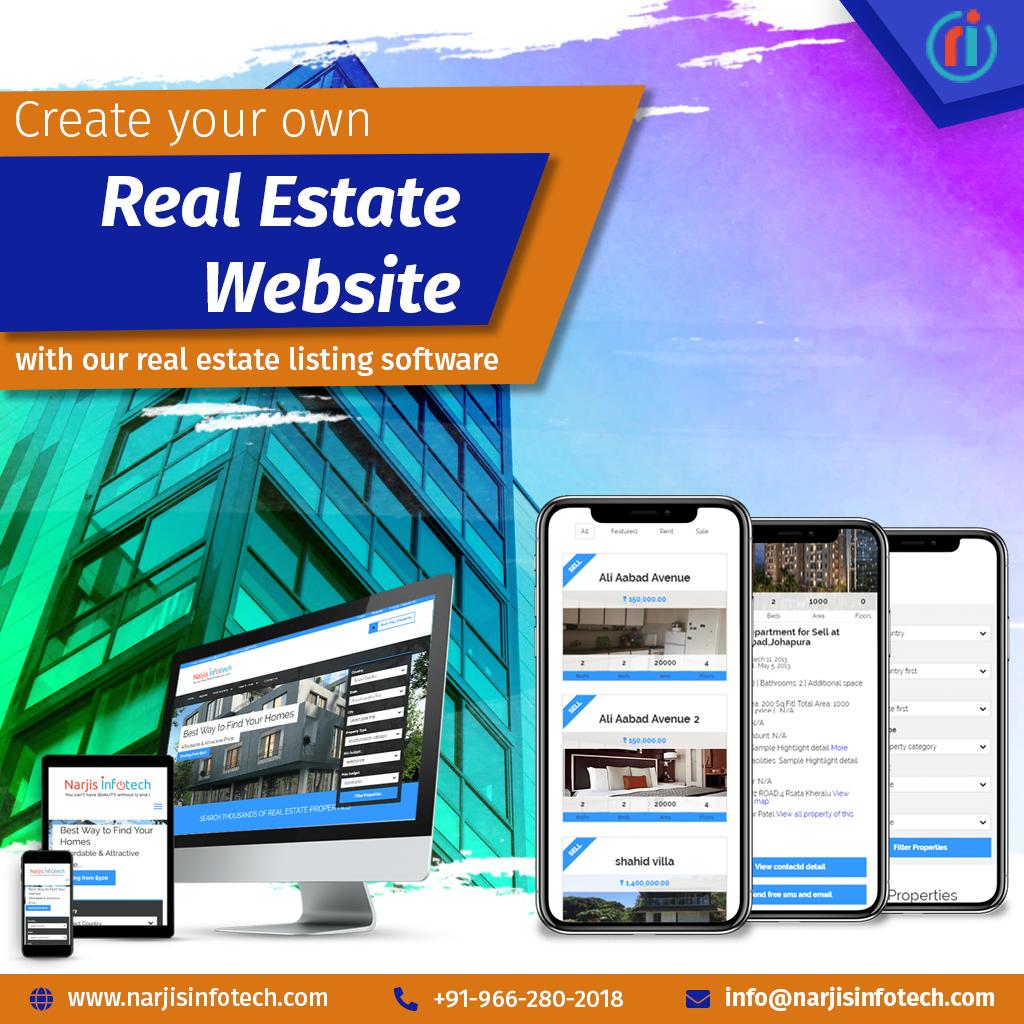 NarjisInfotech's tweet image. Create your own stunning real estate website with our real estate listing software.
Visit our website for more info: bit.ly/2JzLcaL
#realestate #realestatescript #realestatesoftware #webdev #appdev #realestateapp #propertylistingsoftware