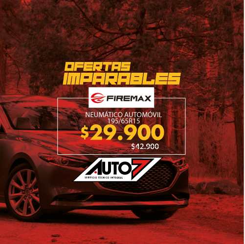 Auto7_Chillan's tweet image. 🚗🚗🚗Los neumáticos de #Auto7 tienen precios imparables. Consulta por tu marca y modelo preferido. 🏁👌