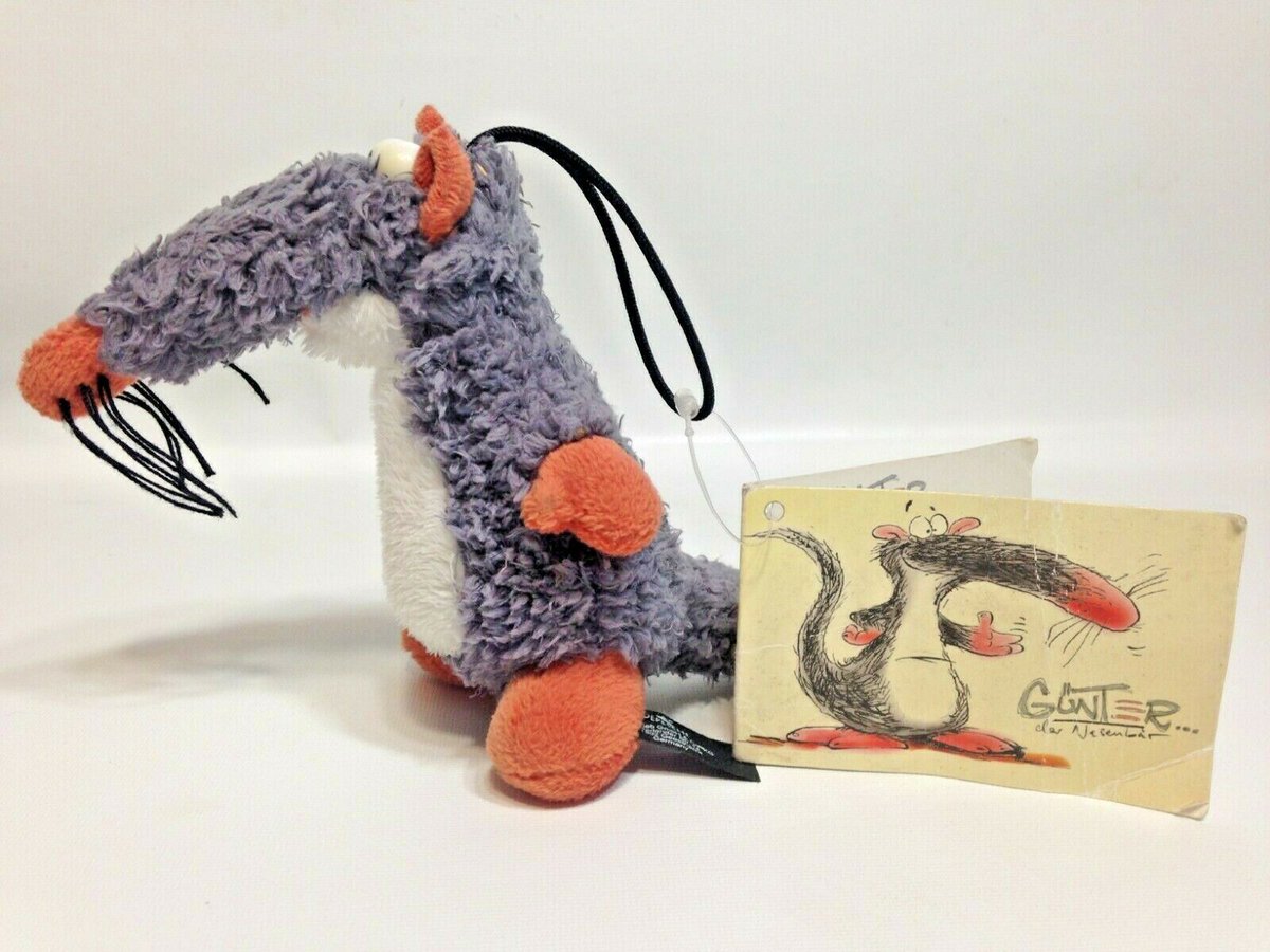 STEEL5757's tweet image. RARE Gunter der Nasenbär Depesche Plush RAT ebay.com/itm/1237986509…  #plushforsell #Toysforsale #Plush4sale #Plushiesforsale