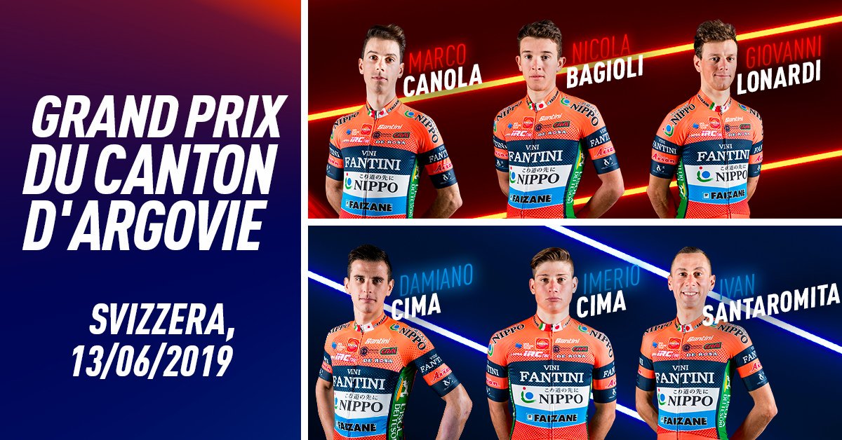 NIPPO_Fantini's tweet photo. 🇨🇭 GP du canton d'Argovie
🚴🏻♂️ Official line-up: @marcocanola, #GiovanniLonardi, @imeriocima, @Damiano_Cima, @NicolaBagioli, @ivansantino
#GRINTARE 👇🏻 https://t.co/bNLAiTgPea