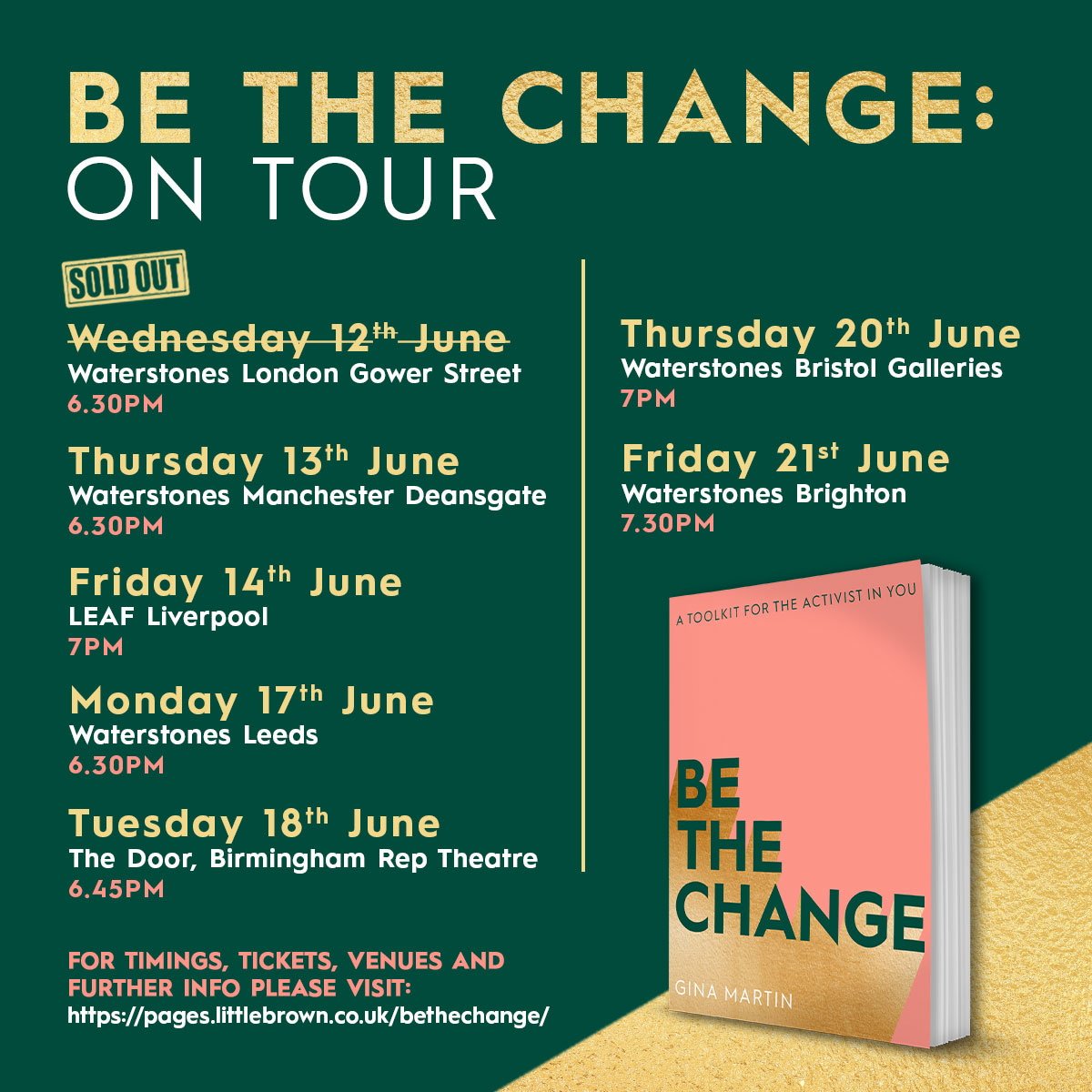 I wrote the book I needed: a helpful place to start with advice on everything from press releases to social media for activism. To celebrate I'm heading round the UK to find out how great activists do what they do: Buy tix here 👉 bit.ly/2MSe5Od