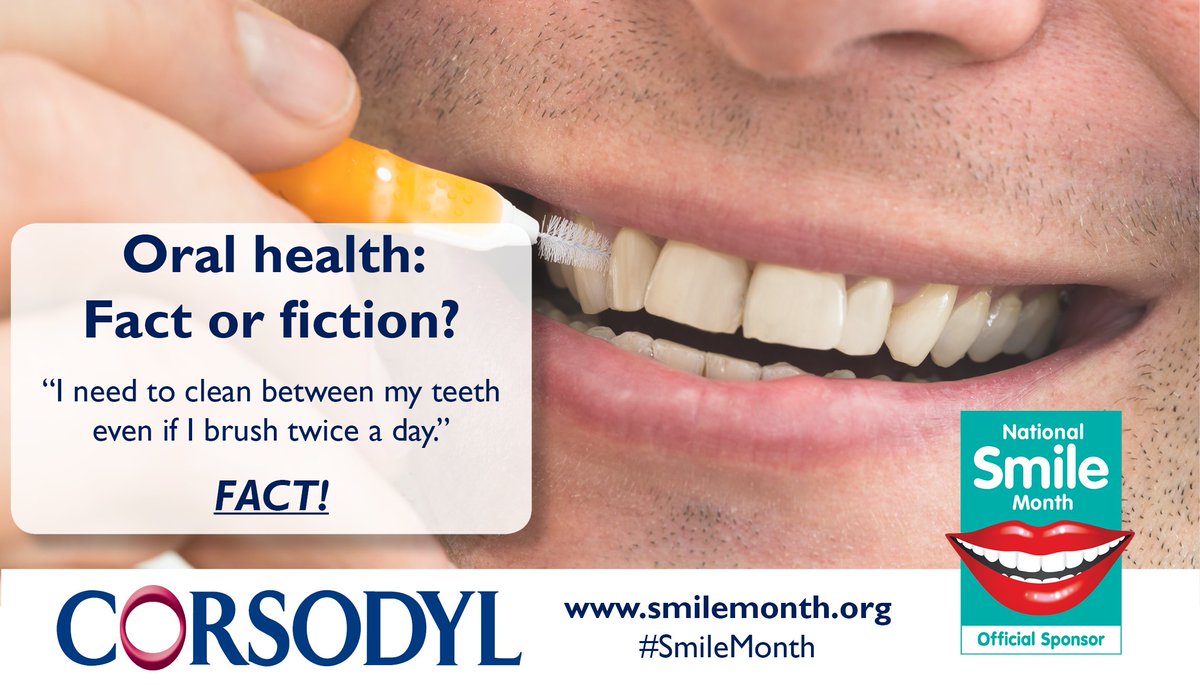Cleaning between your teeth with an #interdentalbrush is an essential part of a good oral hygiene routine. #Corsodyl