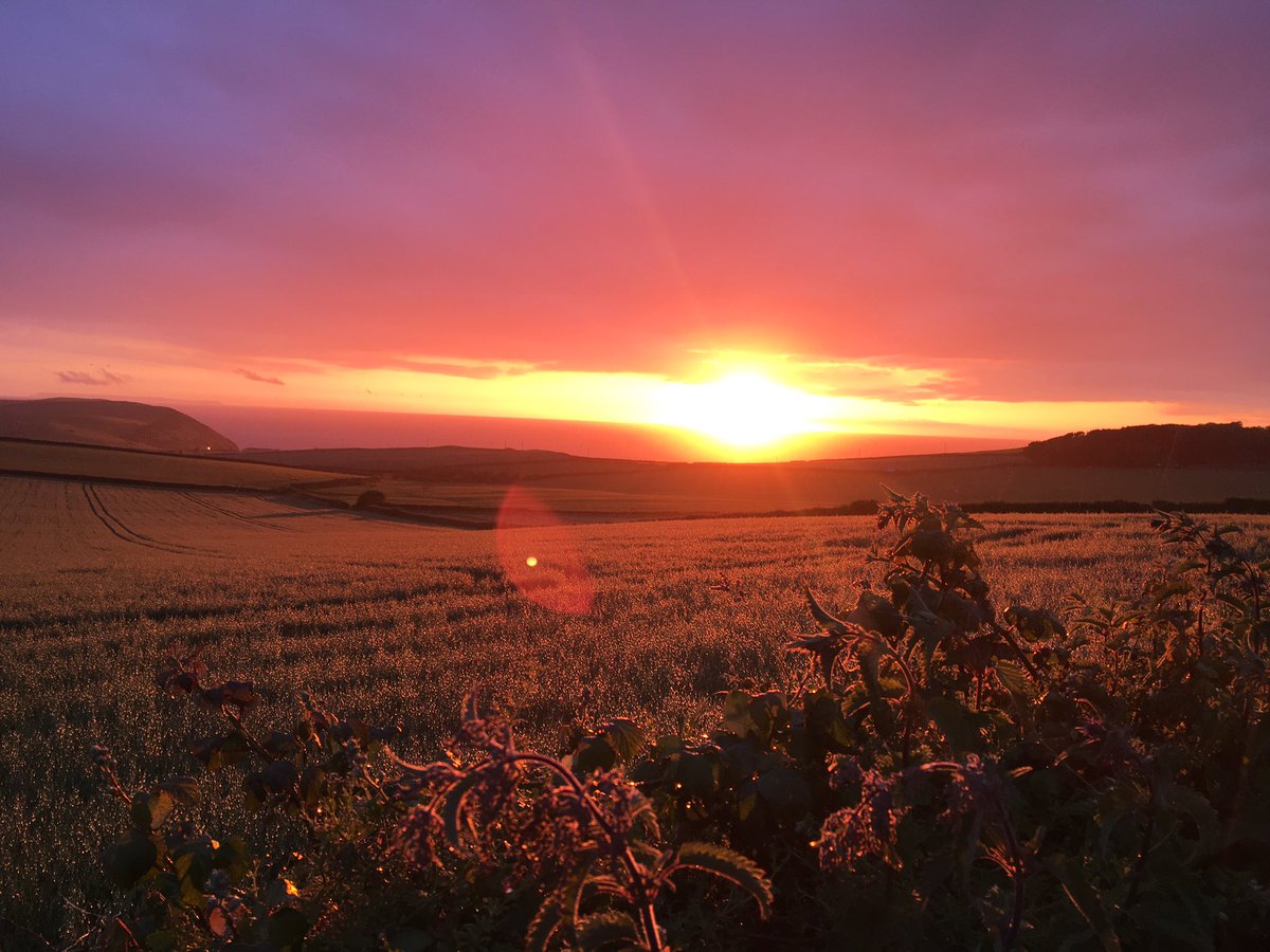 Last night #sunset #BaggyPoint #Devonholidays #Farmstay #Staycation