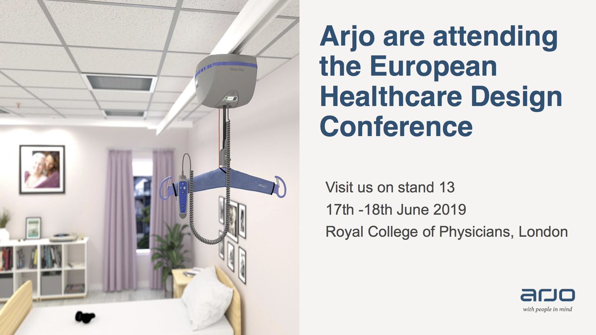 ArjoUKI's tweet photo. Are you visiting the European Healthcare Design Conference? Come and visit Arjo on Stand 13 to discuss how we can partner with you to design, develop and install safe, dignified and efficient care environments.
#EHDC #EuropeanHealthcareDesign https://t.co/7n5h4n0pGw