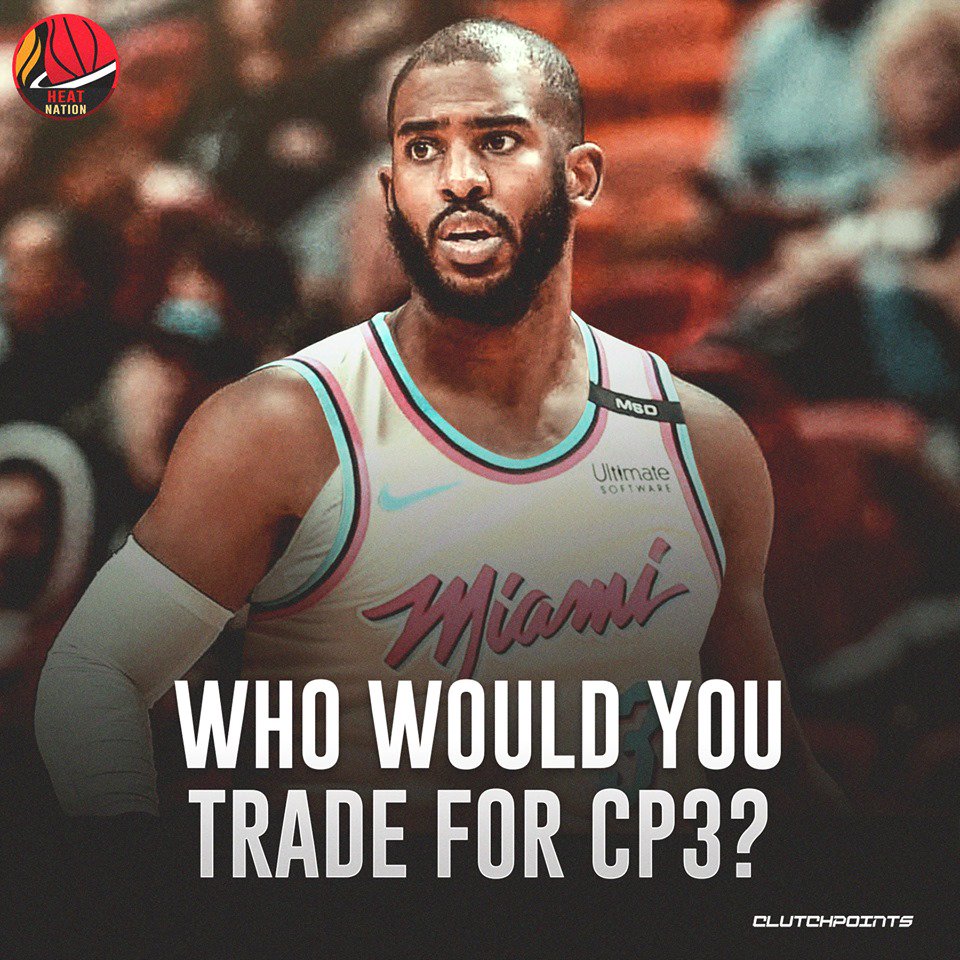 HeatNationCP's tweet photo. Is Chris Paul worth it? 🤔

#heat https://t.co/d7aXizoxkF