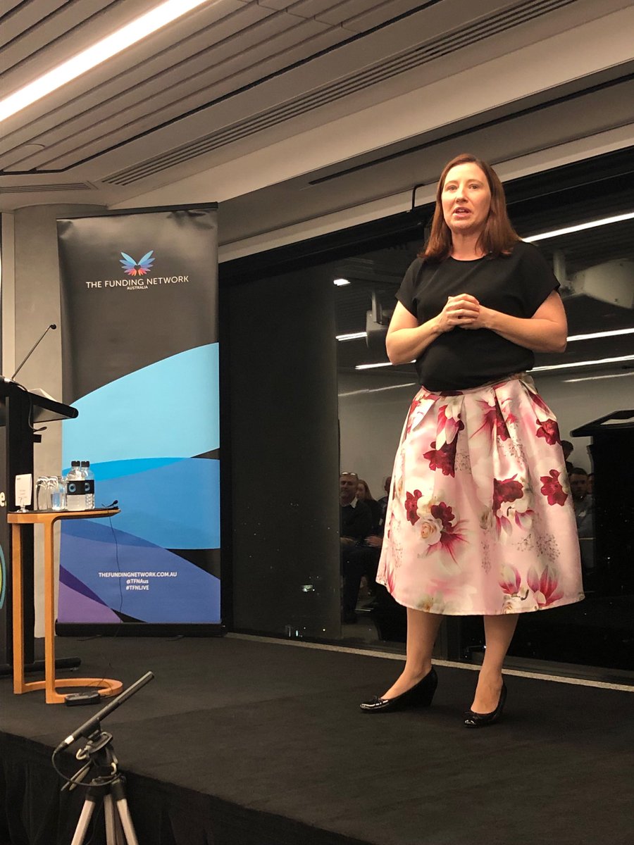 w_scaife's tweet image. Rebecca McDonald from @LibraryForAll pitching @TFNAus - an organisation worth looking at if you care about literacy #giving #change #literacy