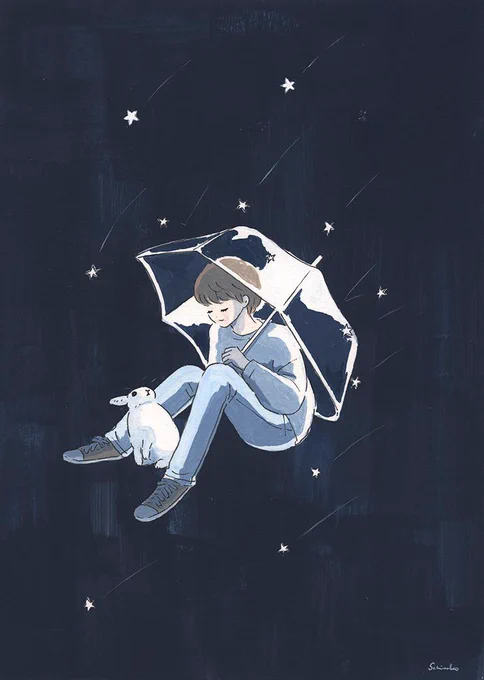 晴れたら星が見たいね。スピカとか
 #傘の日 